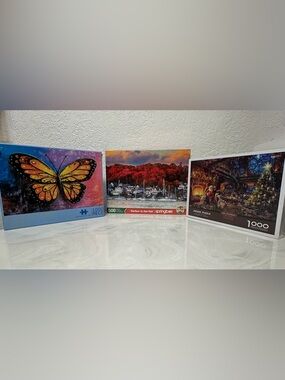 Puzzle bundle- lot of 3 - all sealed
